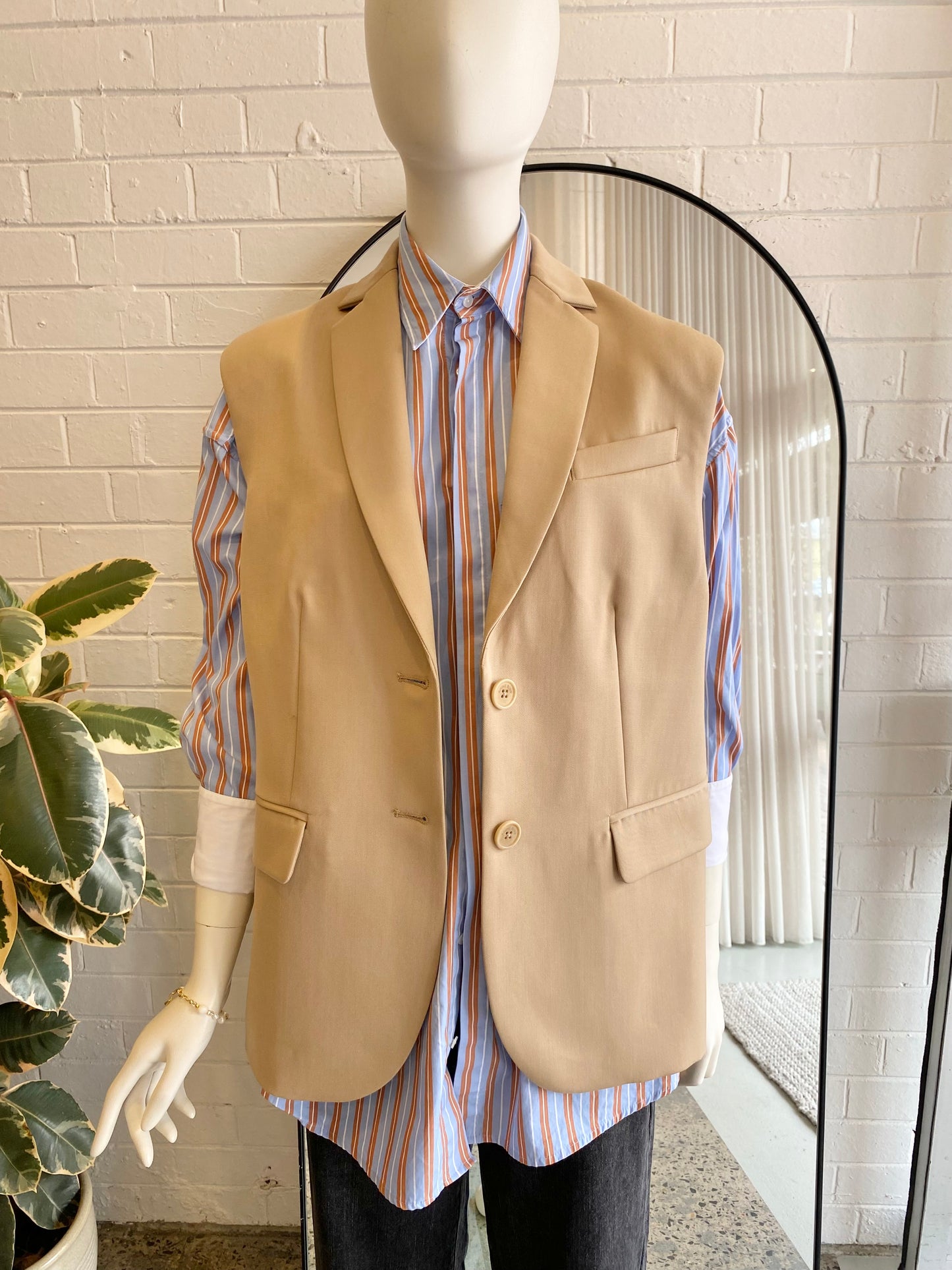 Anine Bing Sand Tay Vest BNWT - Size XS