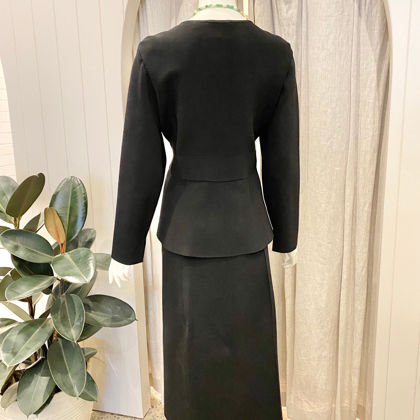 Country Road Crepe Knit Set in Black - Size L/XL