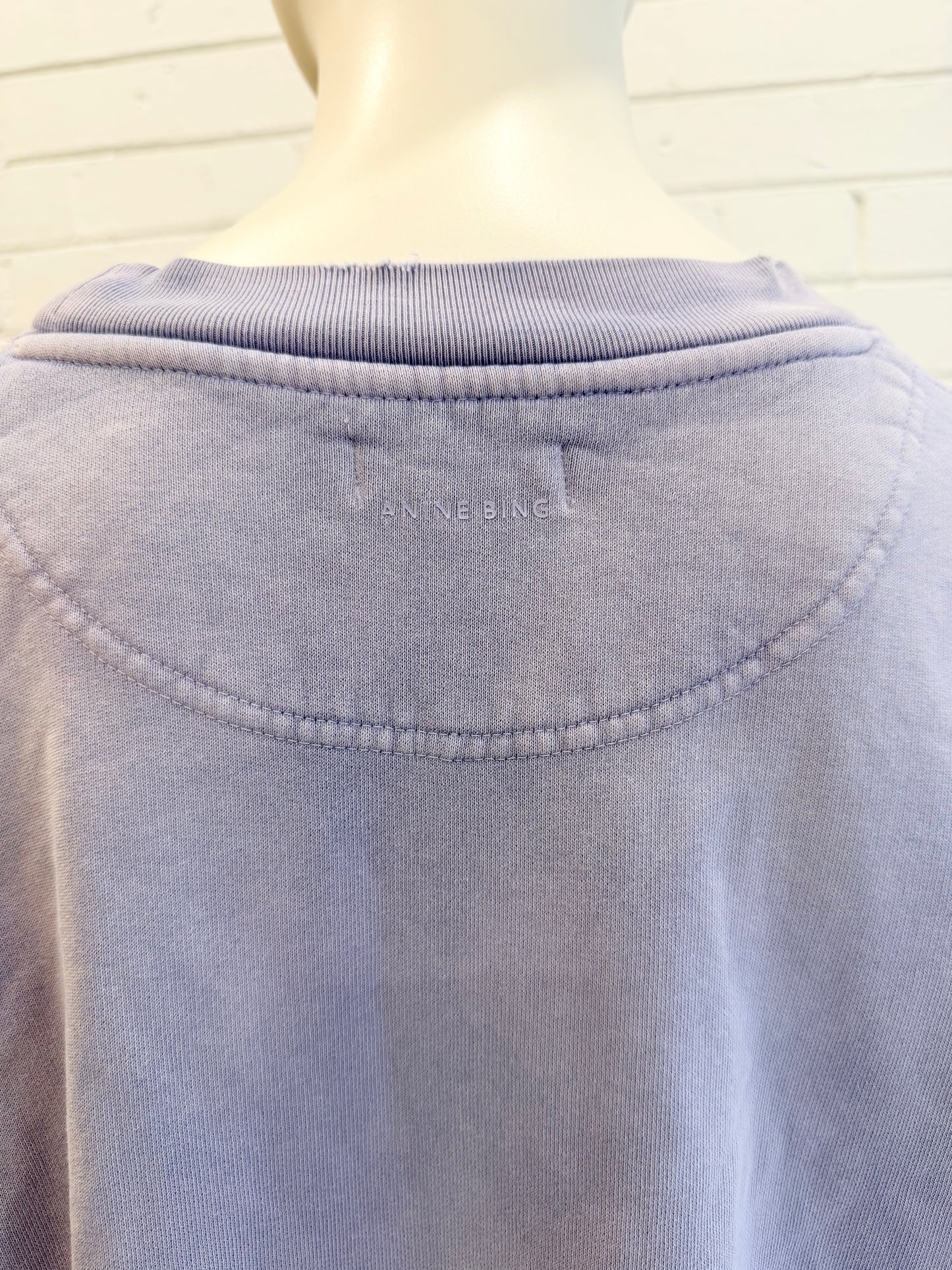 Anine Bing Lilac Tyler Sweatshirt - Size XL (12 - 14)