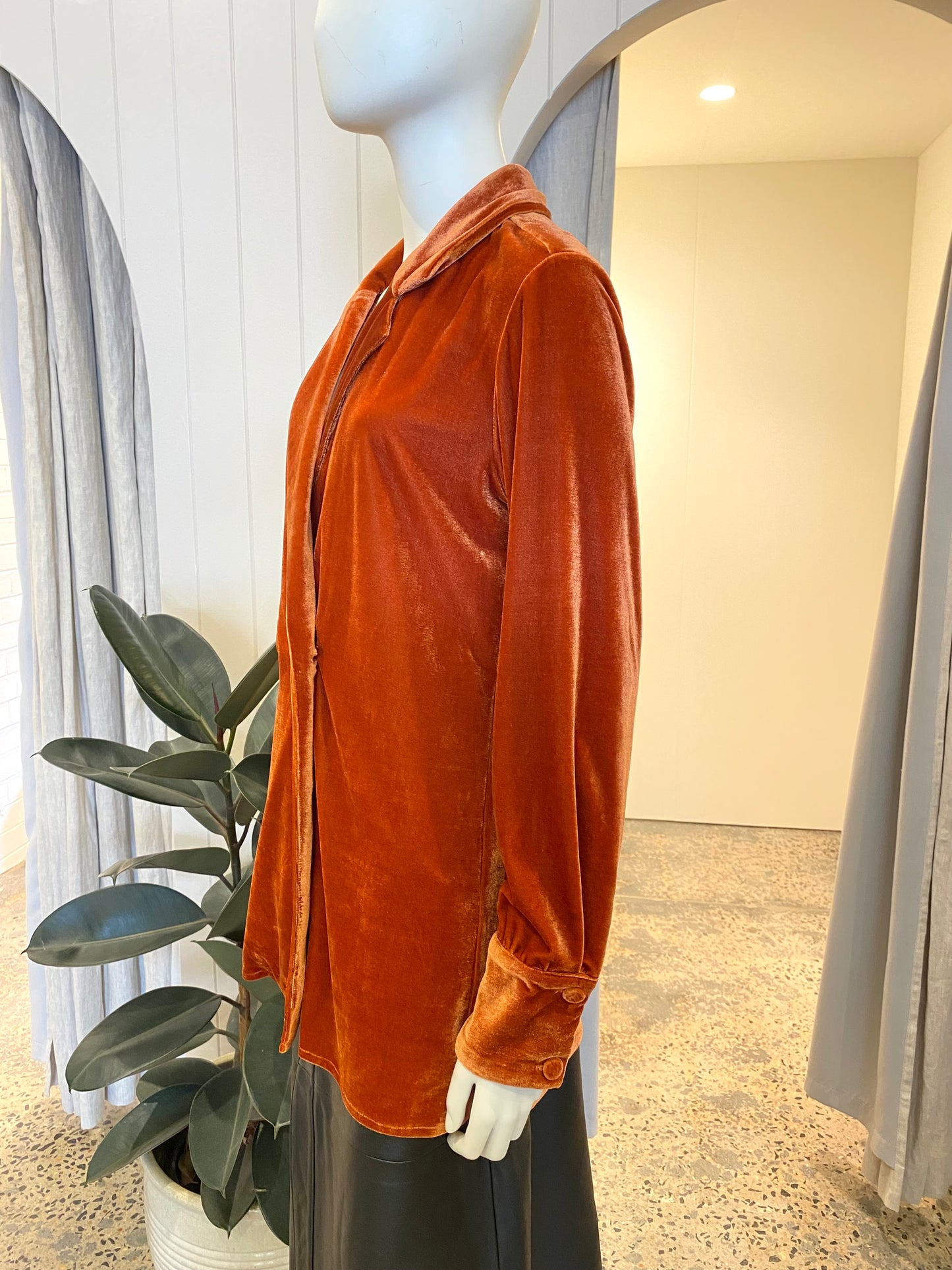 Hansen & Gretel Alistair Velvet Blazer - Size Small (10)