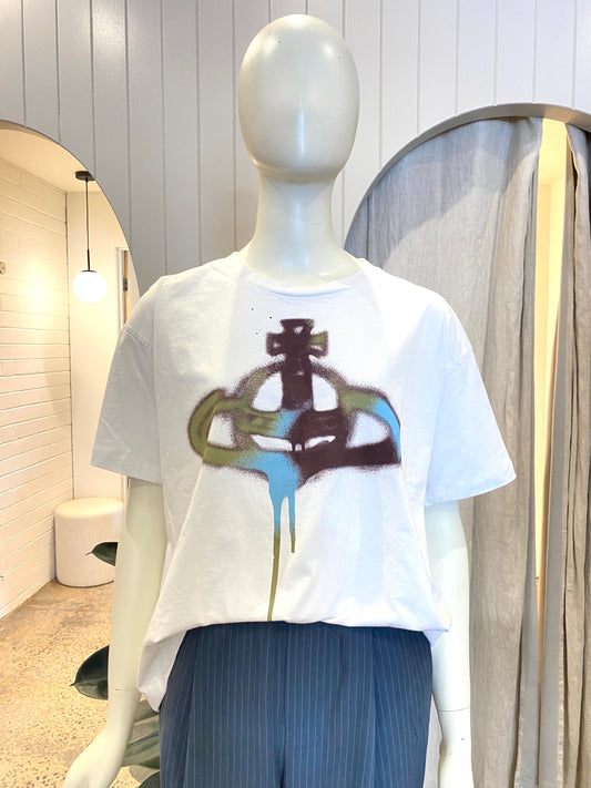 Vivienne Westwood Logo Printed Crewneck T-Shirt - Size XL