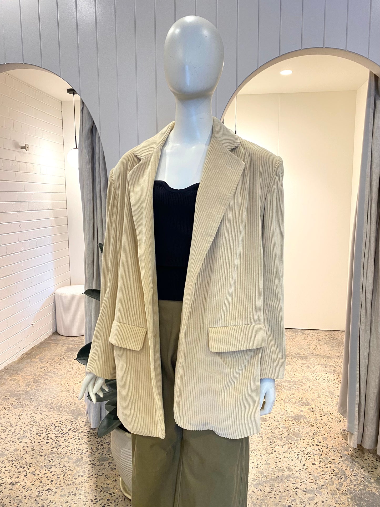 LEE MATHEWS Cord Jacket - Size Small (8-12)