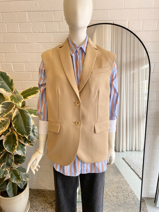 Anine Bing Sand Tay Vest BNWT - Size XS