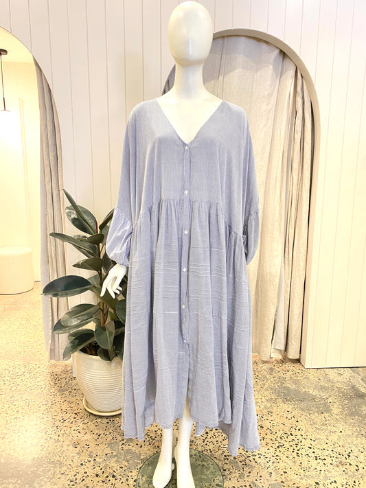 Anaak Striped Midi Dress - Size 2 (12/14)