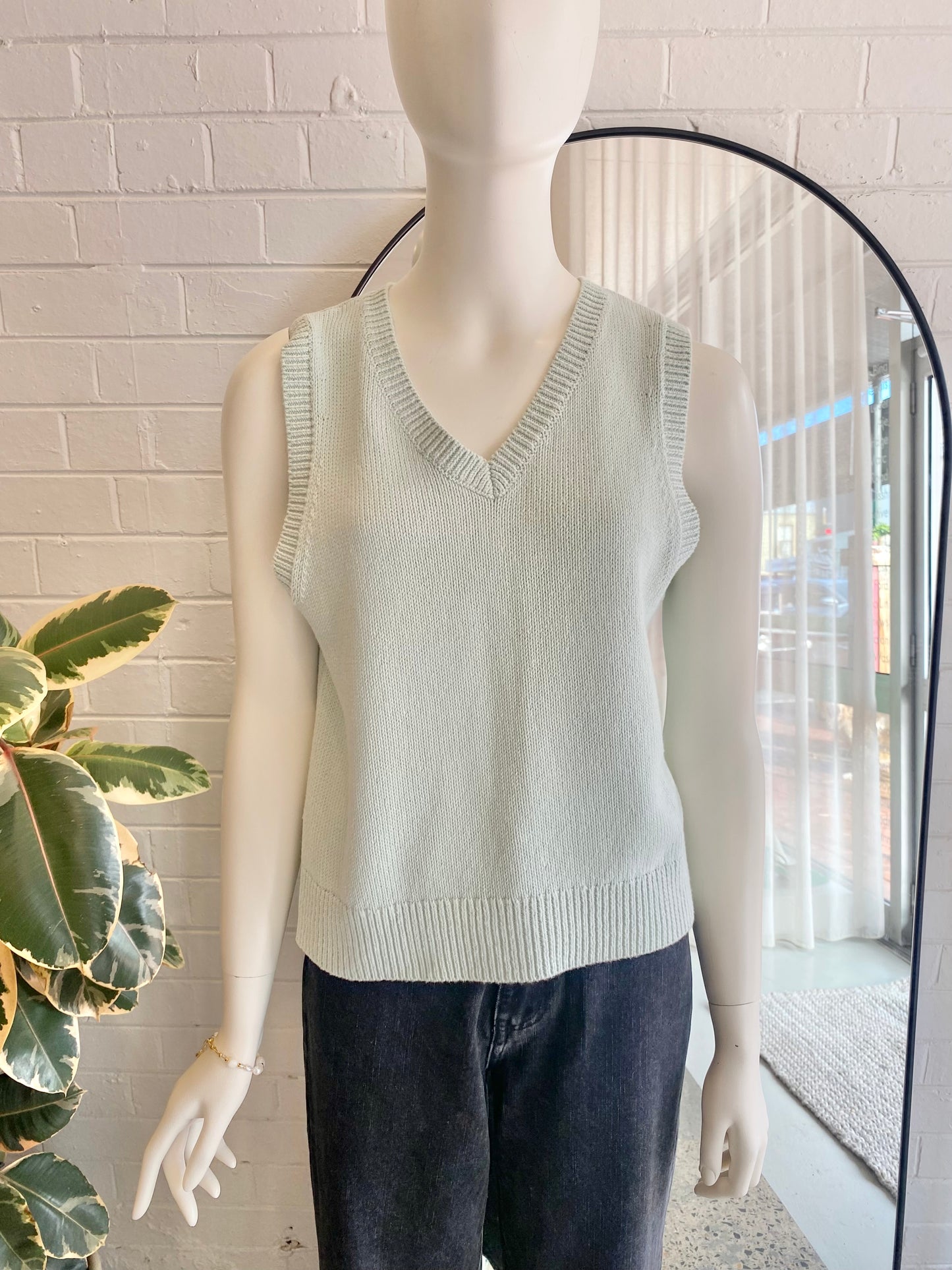 Friends With Frank Mint Ren Knit Top - Size Small (8/10)
