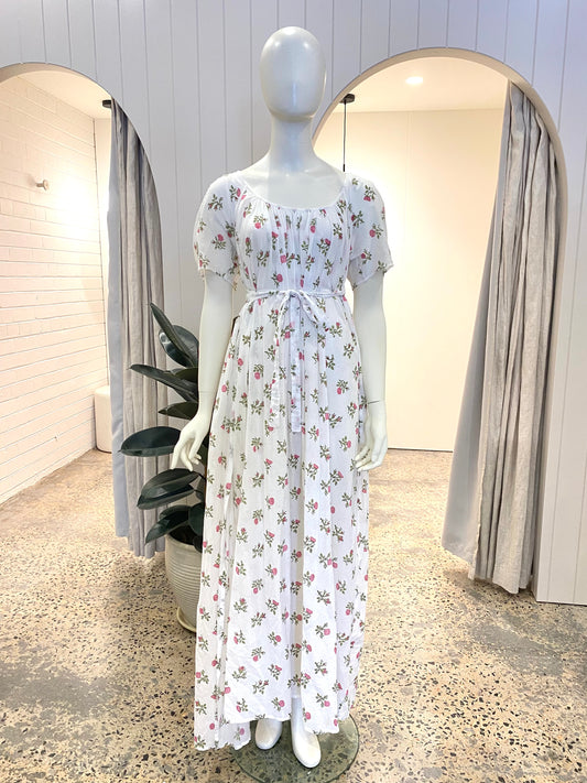 Thierry Colson Floral Wrap Dress - Size L (12)