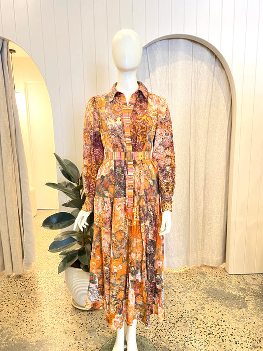 Kachel Agnes Maxi Shirt Dress - Size 8