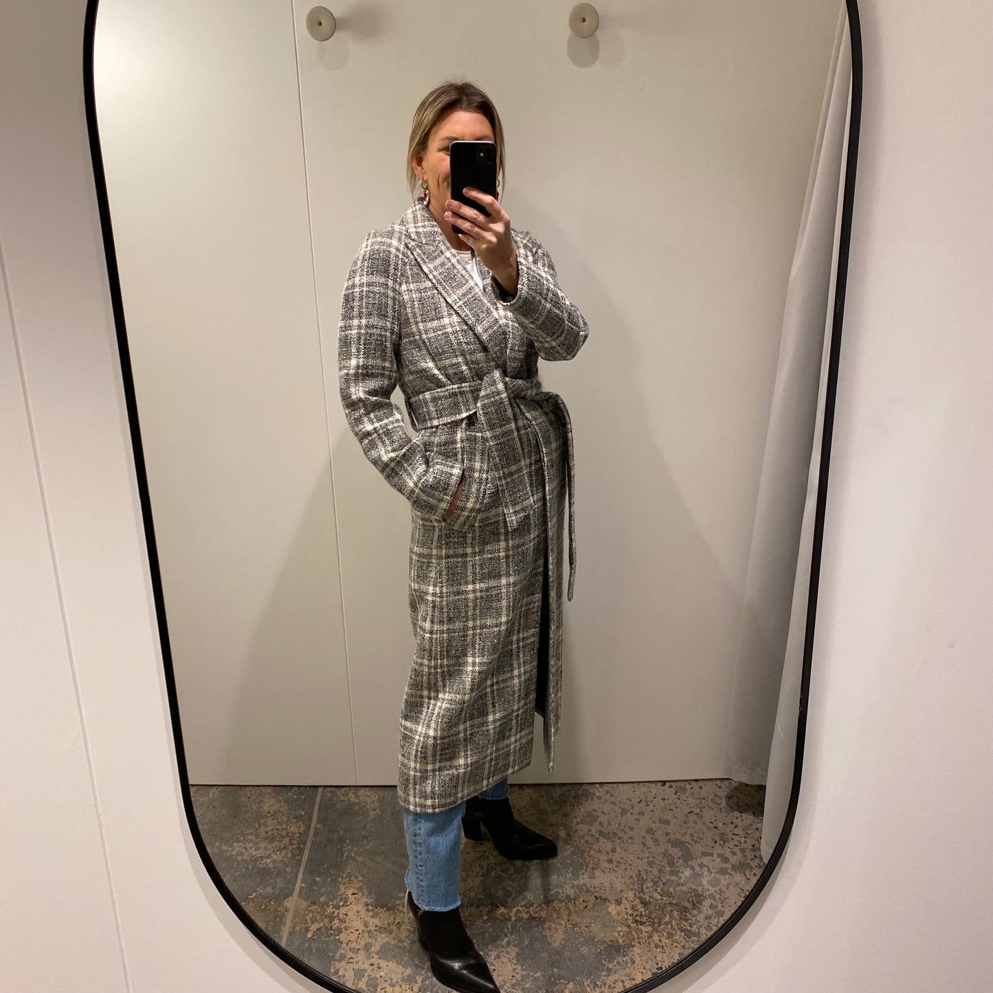 SABA Marcelle Longline Coat - Size 8