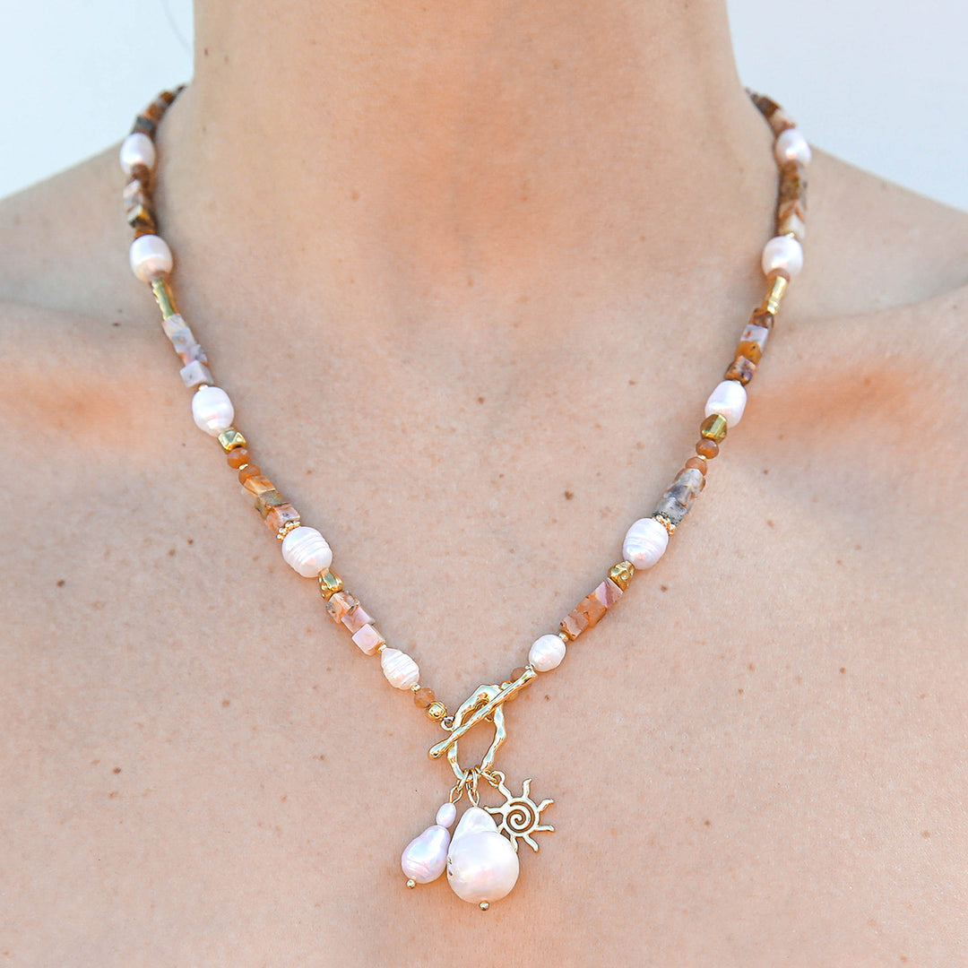 Kingston Agate Fob Necklace