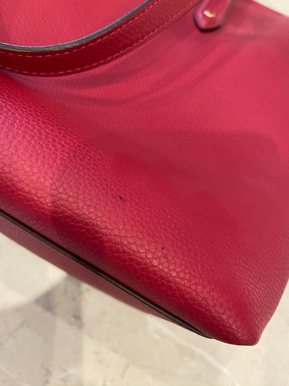 Coach Bright Cherry Central Tote With Zip
