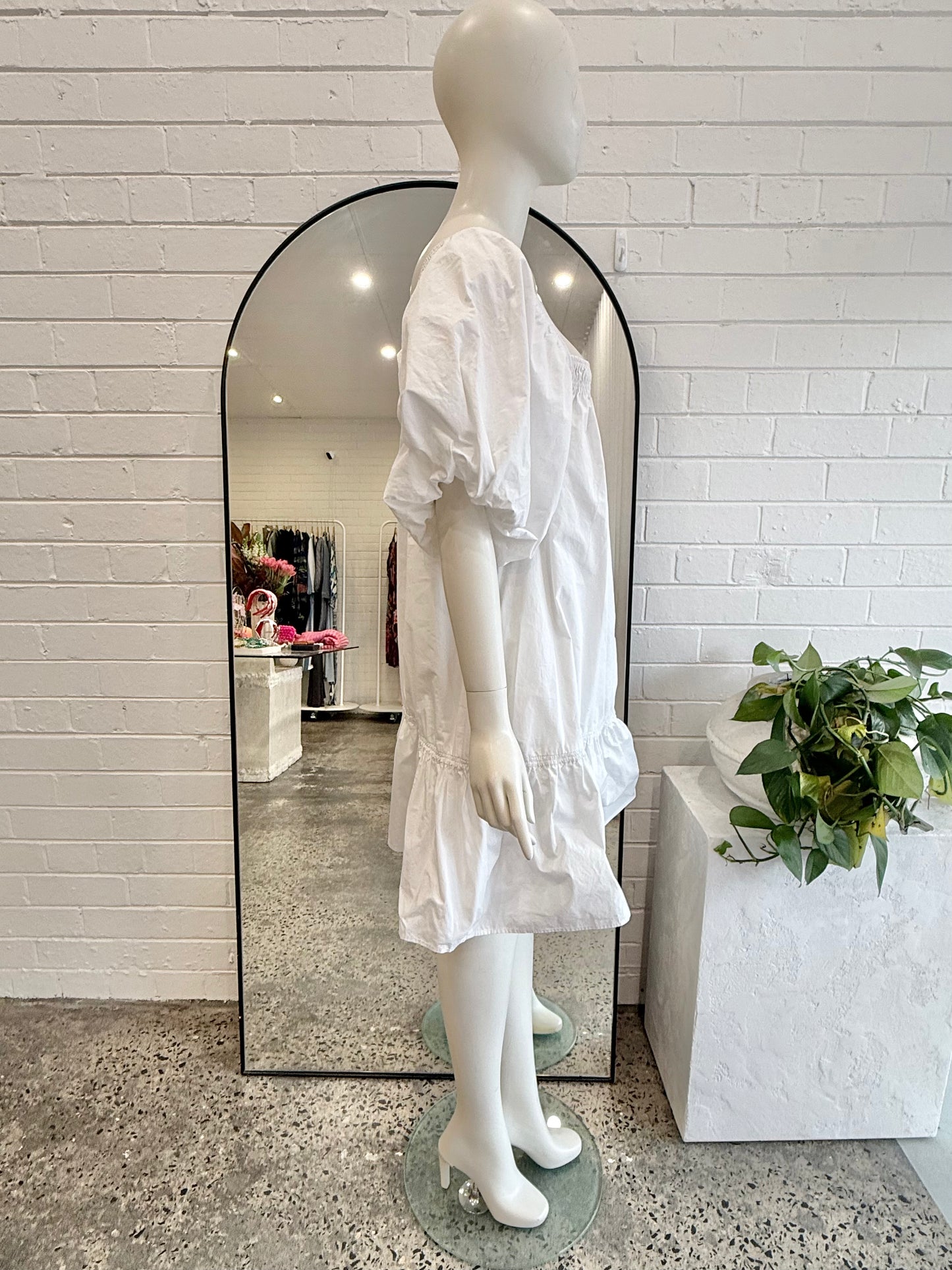 Magali Pascal White Stella Mini Dress - Size 14
