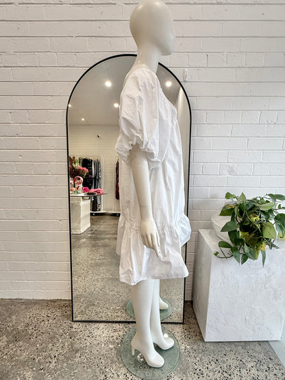 Magali Pascal White Stella Mini Dress - Size 14