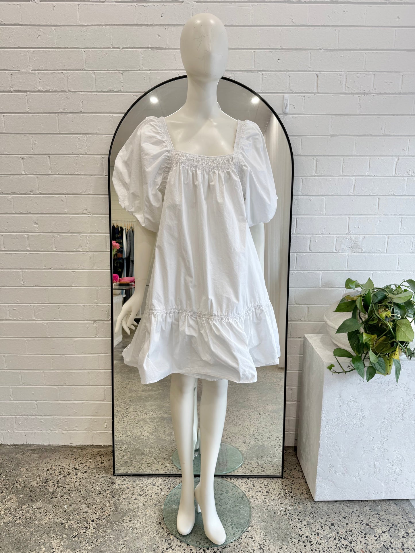 Magali Pascal White Stella Mini Dress - Size 14