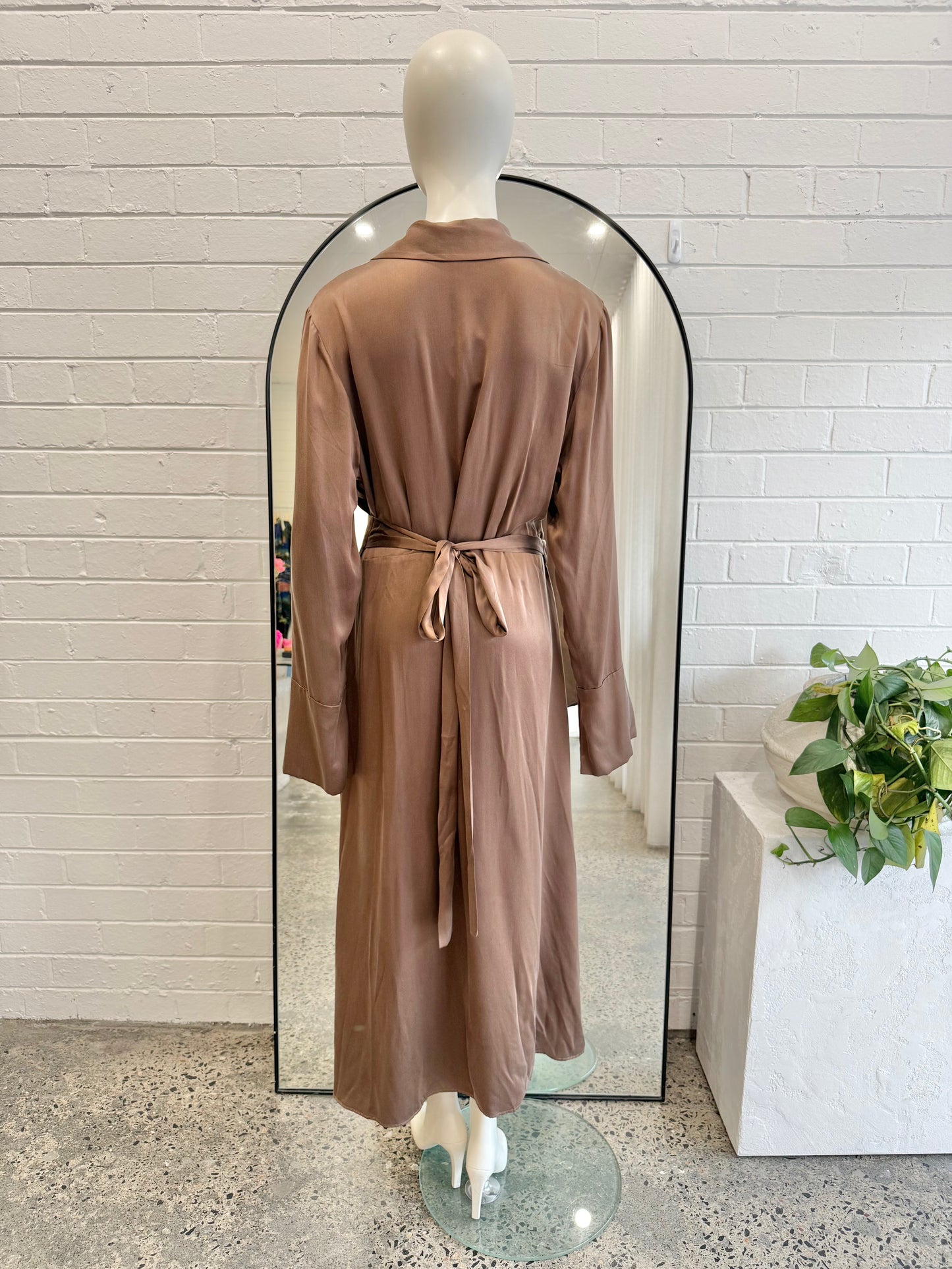 Bec and Bridge Amber Silk Wrap Maxi Dress - Size 16
