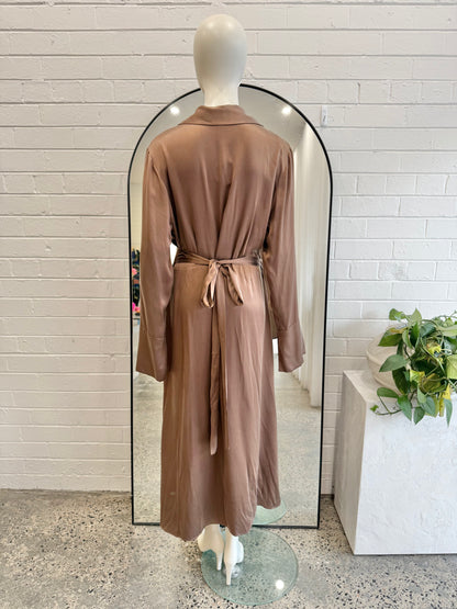Bec and Bridge Amber Silk Wrap Maxi Dress - Size 16