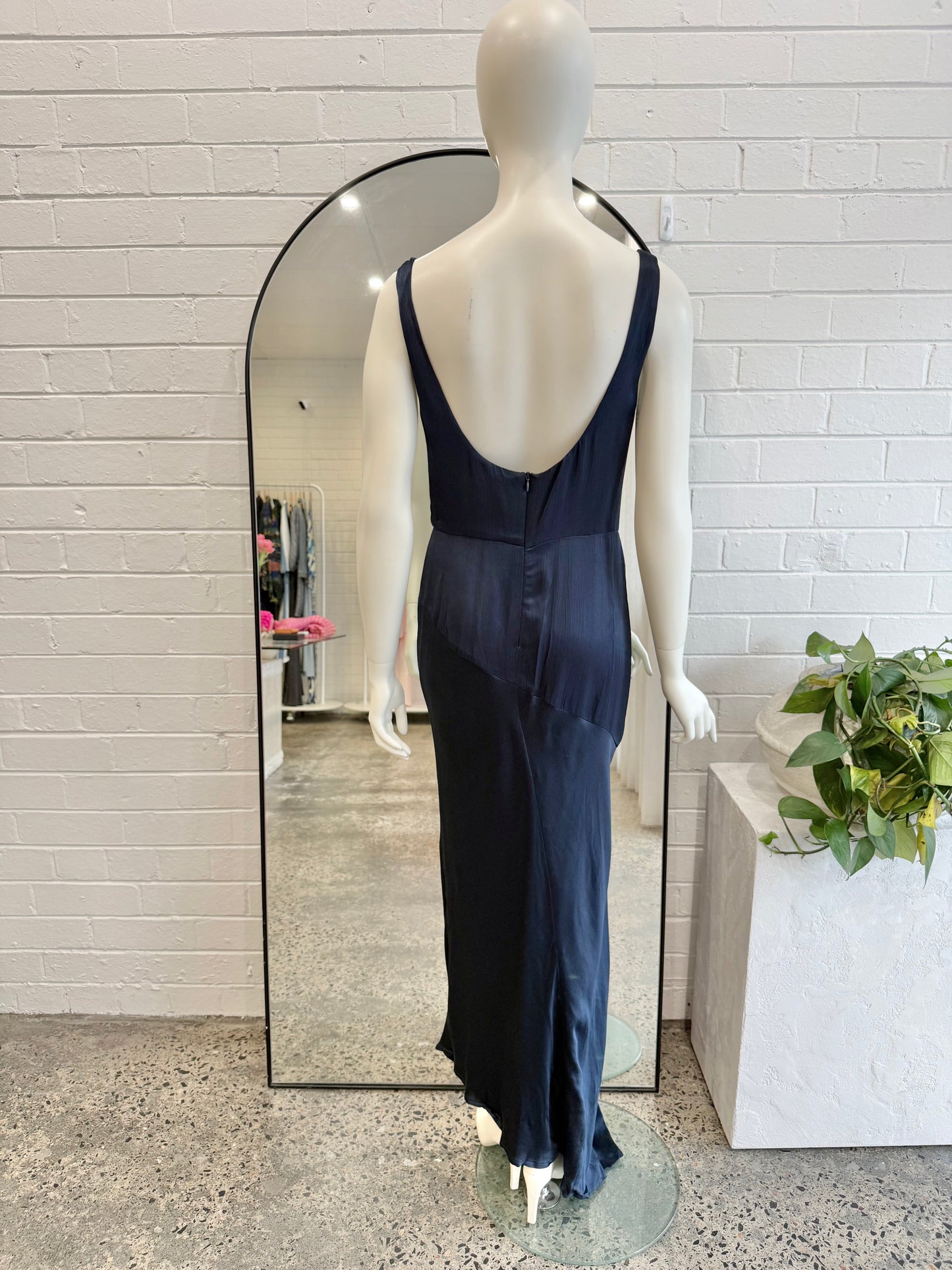 Bec and Bridge Navy Moon Dance Cowl Dress - Size 10