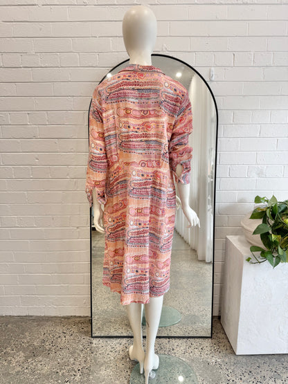 Nancy Bird x Murdie Nampijinpa Morris Midi Shirt Dress - Size XL (14 - 16)