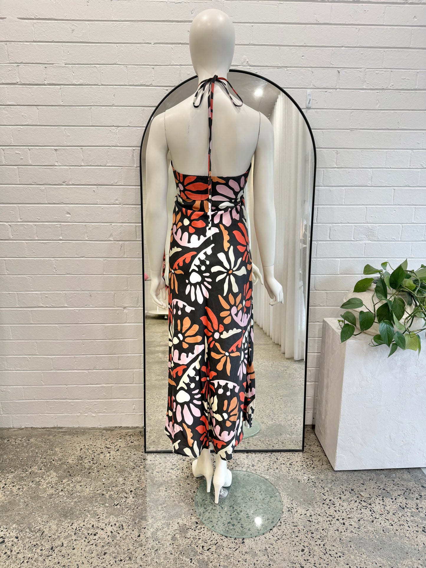 By Johnny Breeze Gathered Halter Dress - Size 8