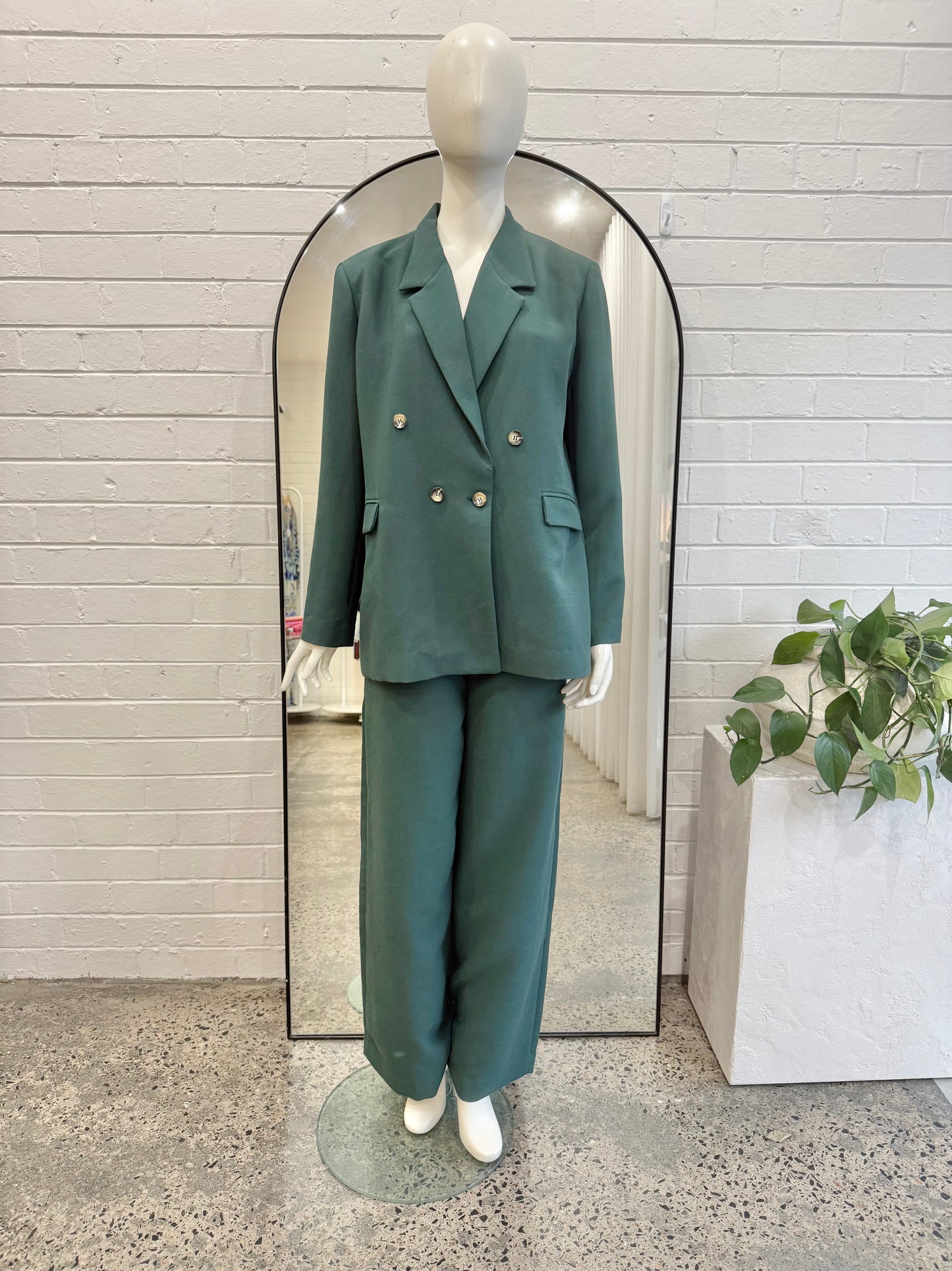 Bul Green Wide Leg Trousers - Size 14