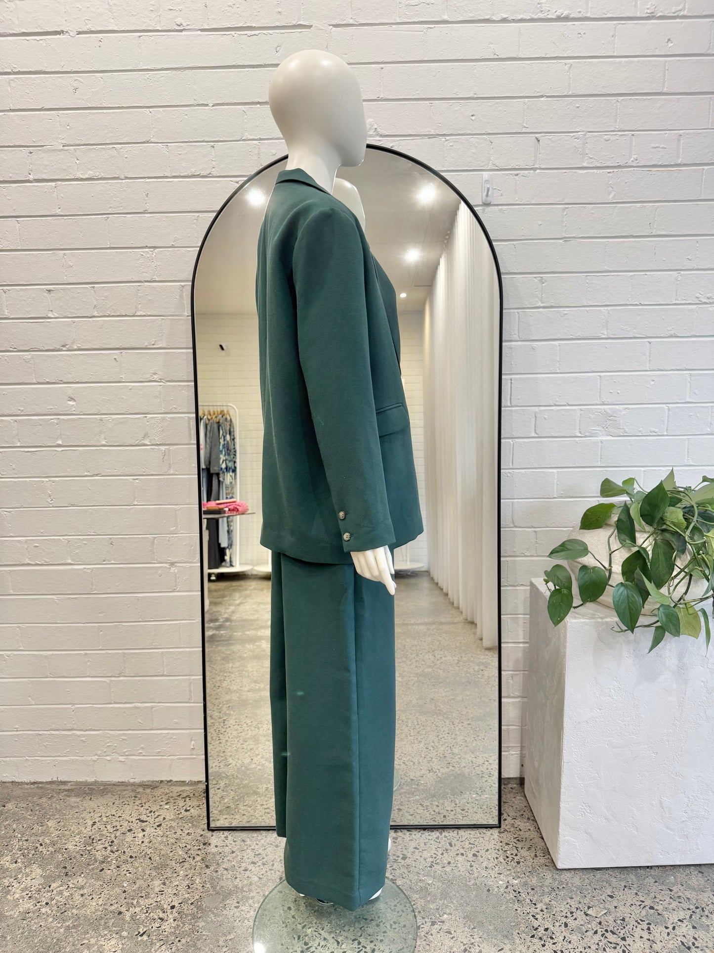 Bul Green Wide Leg Trousers - Size 14