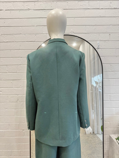 Bul Green Double Breasted Blazer - Size 14