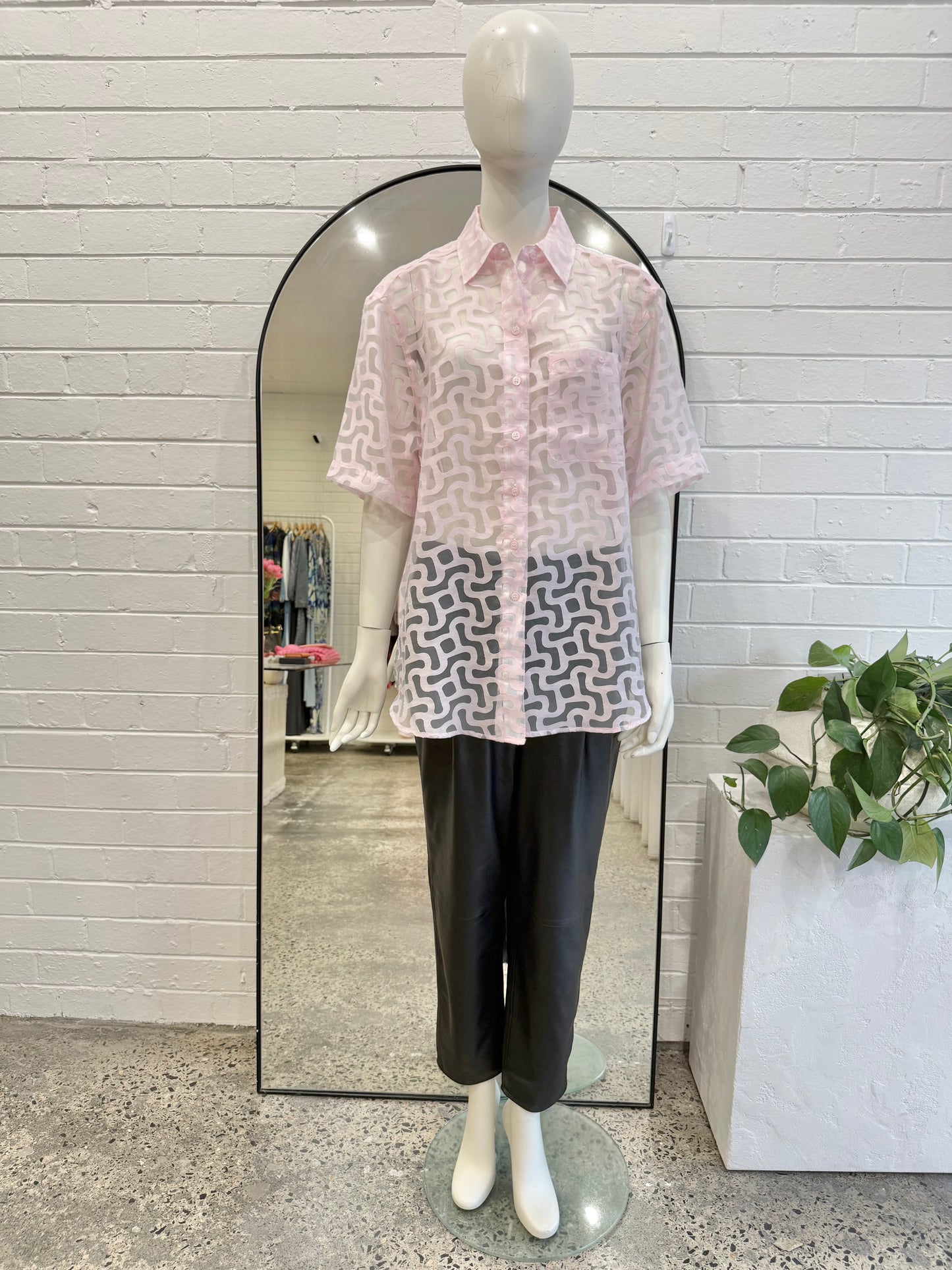Blanca Billie Shirt in Pink - Size S/M (8-12)