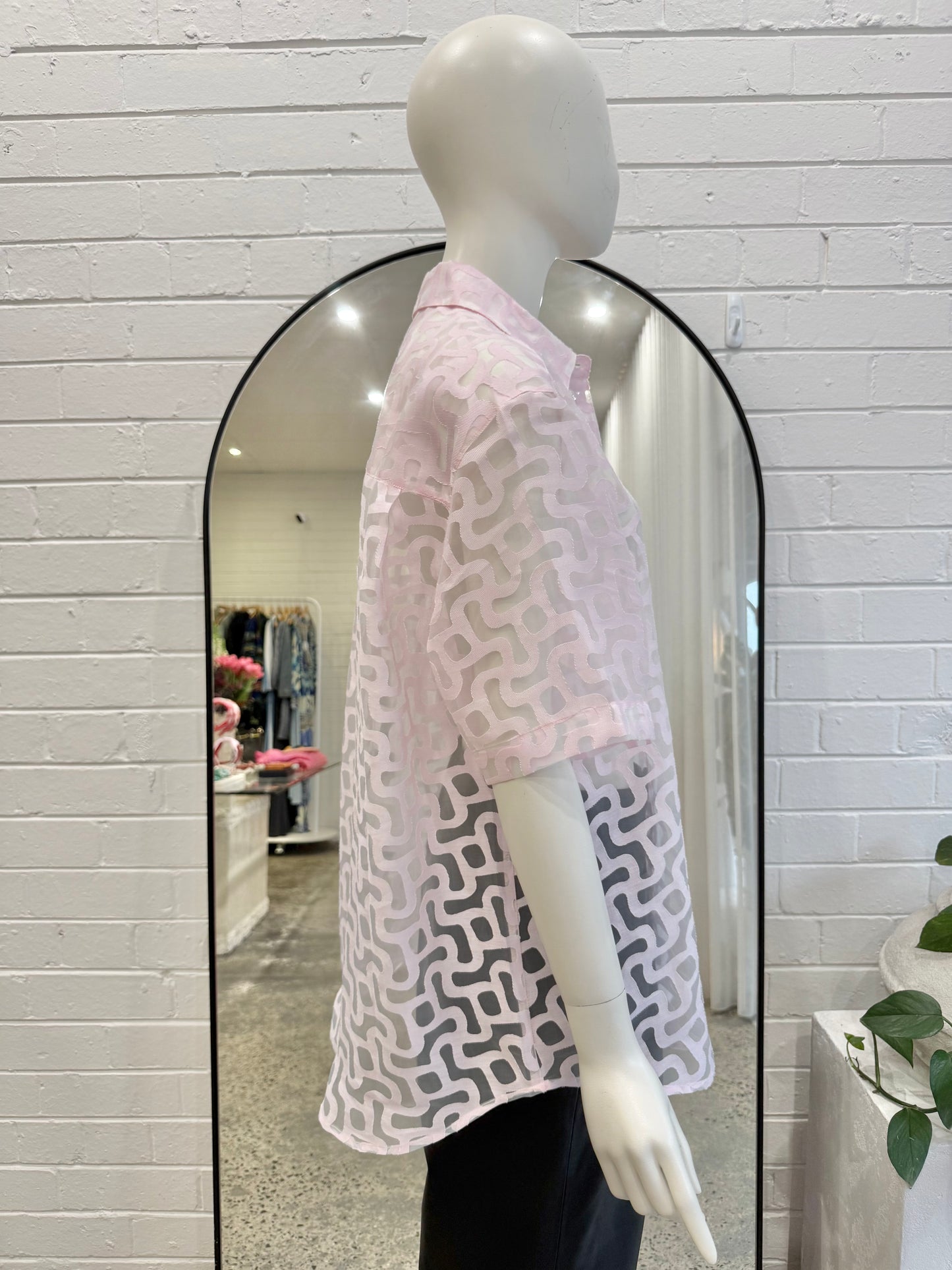 Blanca Billie Shirt in Pink - Size S/M (8-12)