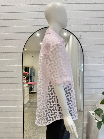 Blanca Billie Shirt in Pink - Size S/M (8-12)