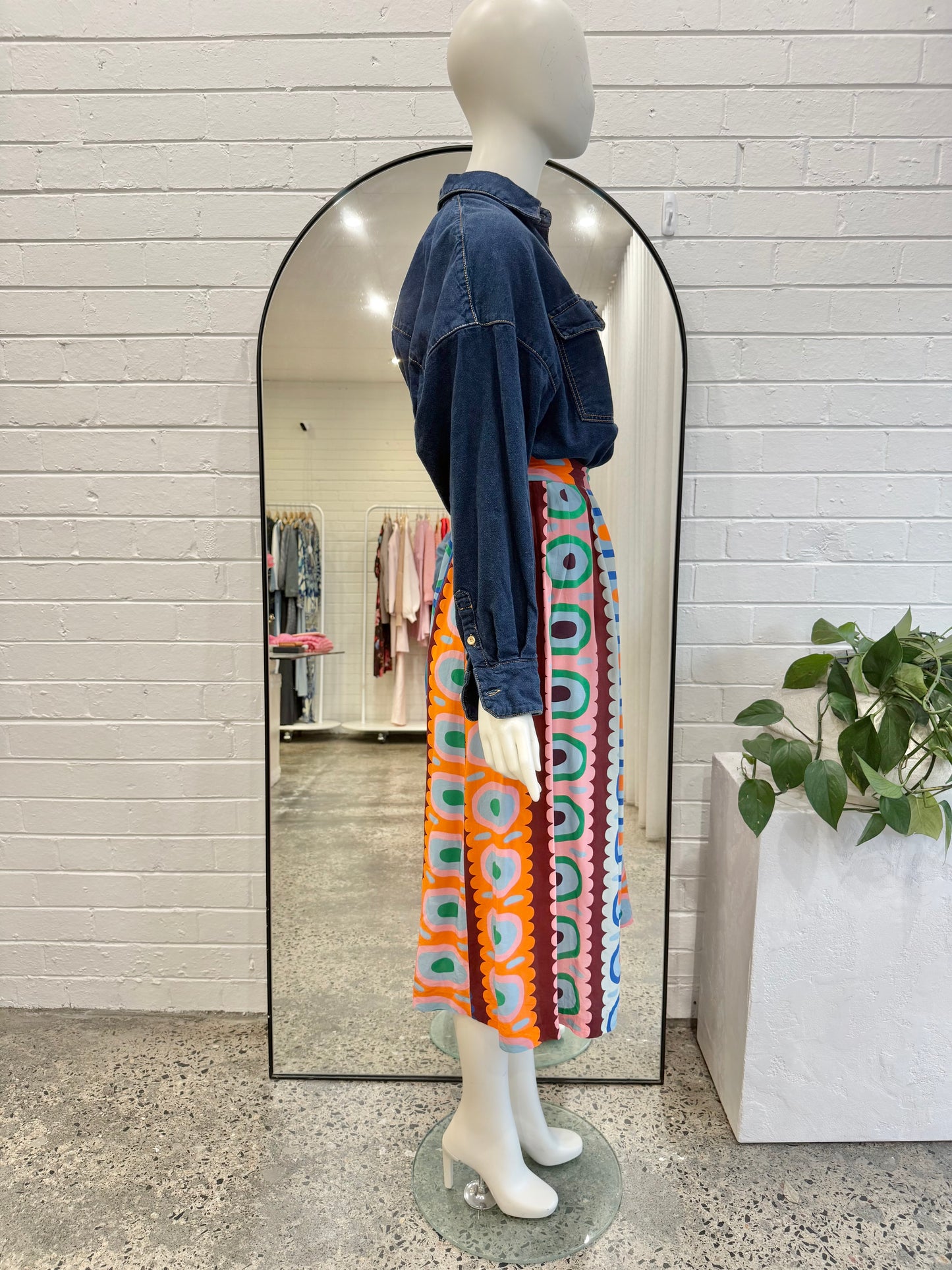 Katie Eraser x Gorman Near Naked Midi Skirt - Size 16