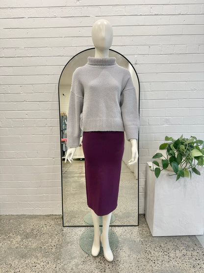 Scanlan Theodore Grey Wool Blend Knit Jumper - Size M (10)