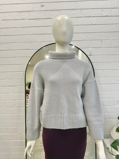Scanlan Theodore Grey Wool Blend Knit Jumper - Size M (10)
