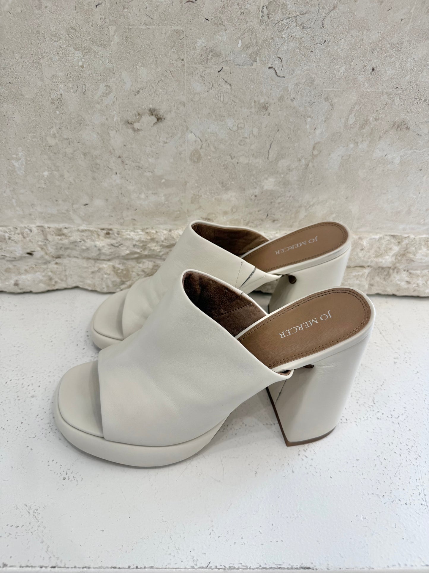Jo Mercer Off White Cosmo High Heels - Size 40