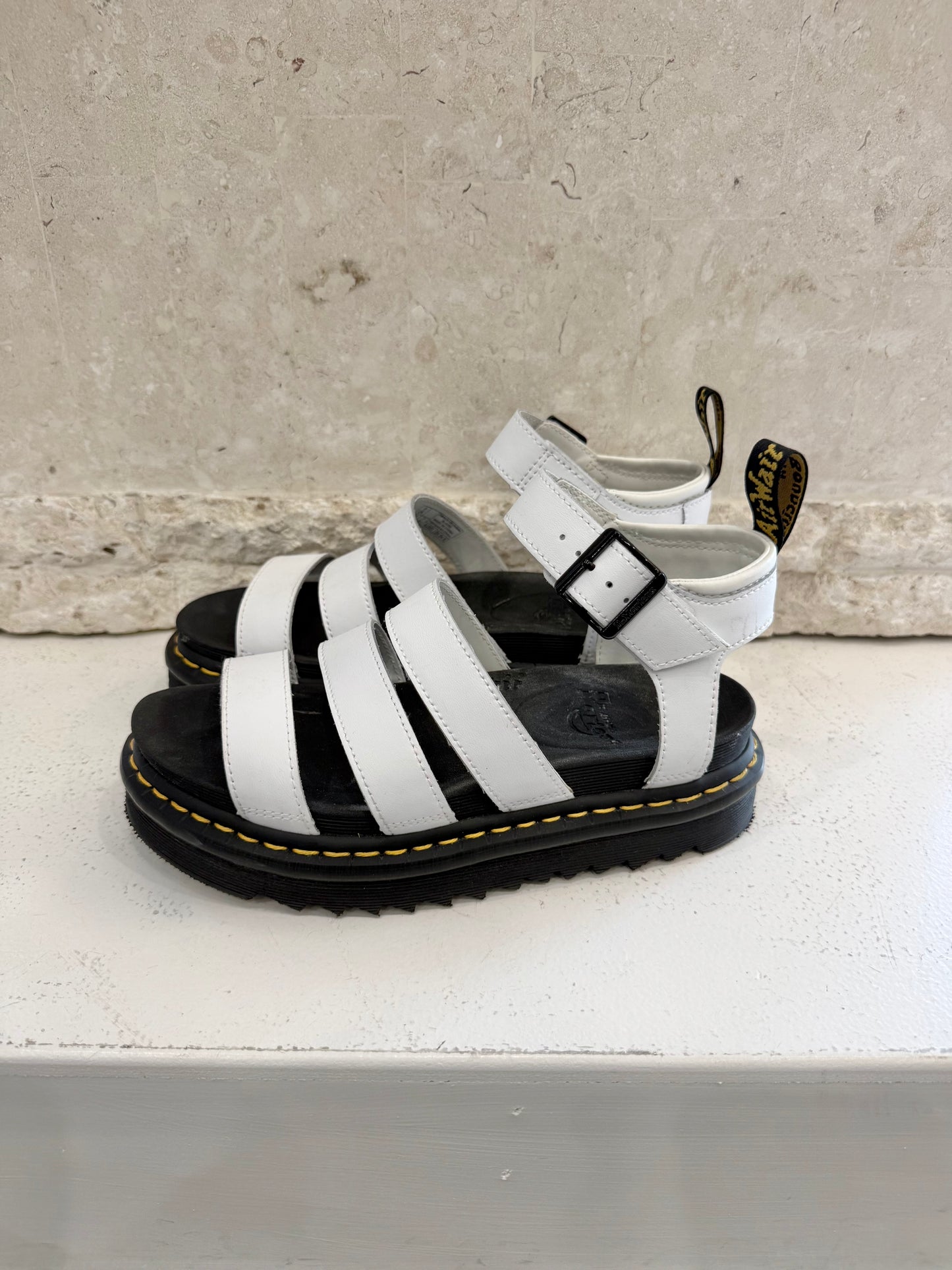 Dr Martens 'Blaire' Hydro Sandals in White - Size 38
