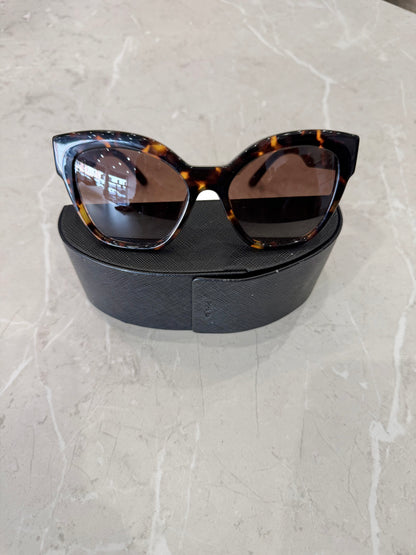 Prada 17ZS Honey Brown Tortoise Gradiant Sunglasses