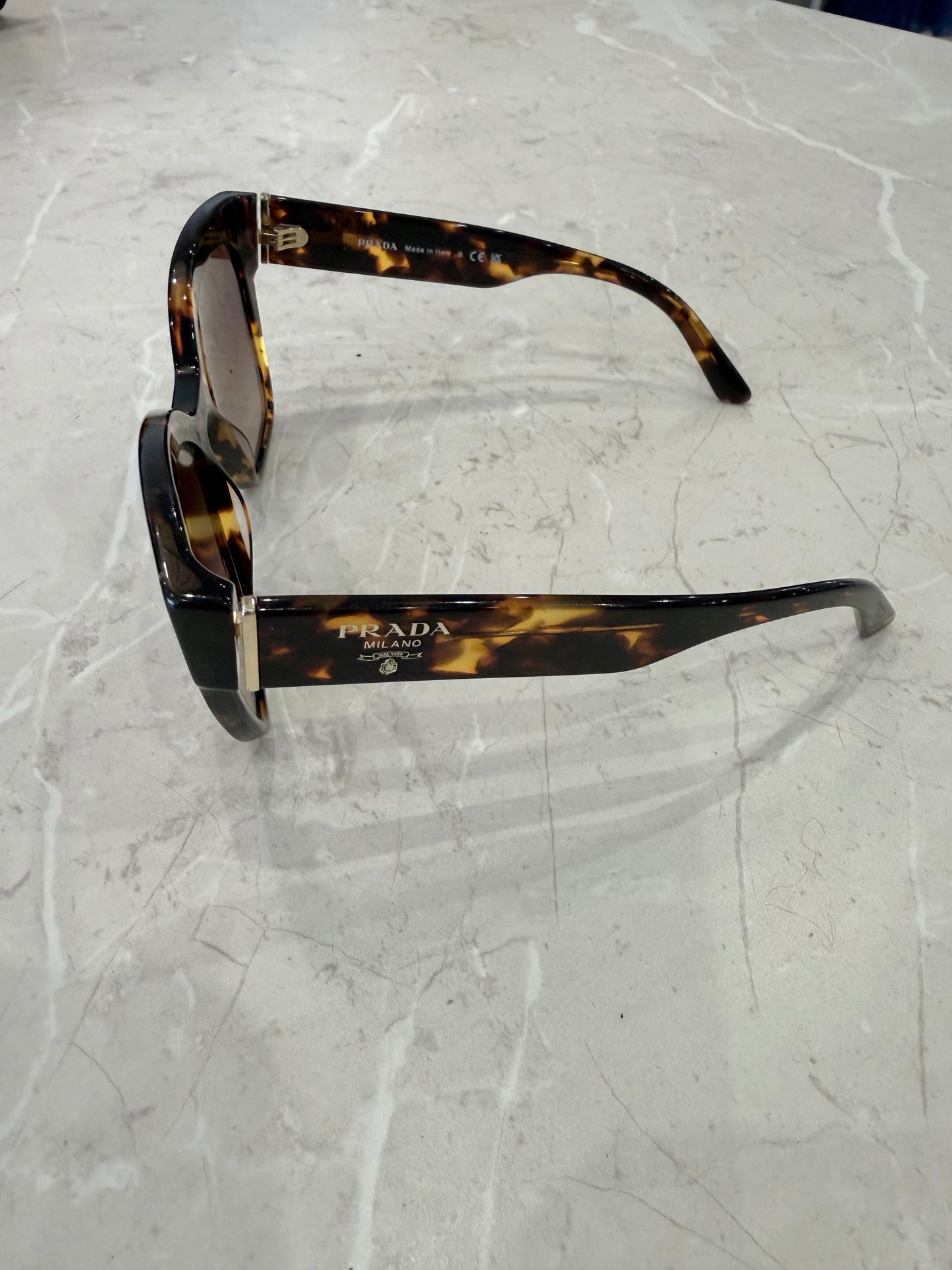 Prada 17ZS Honey Brown Tortoise Gradiant Sunglasses