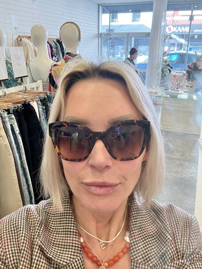 Prada 17ZS Honey Brown Tortoise Gradiant Sunglasses