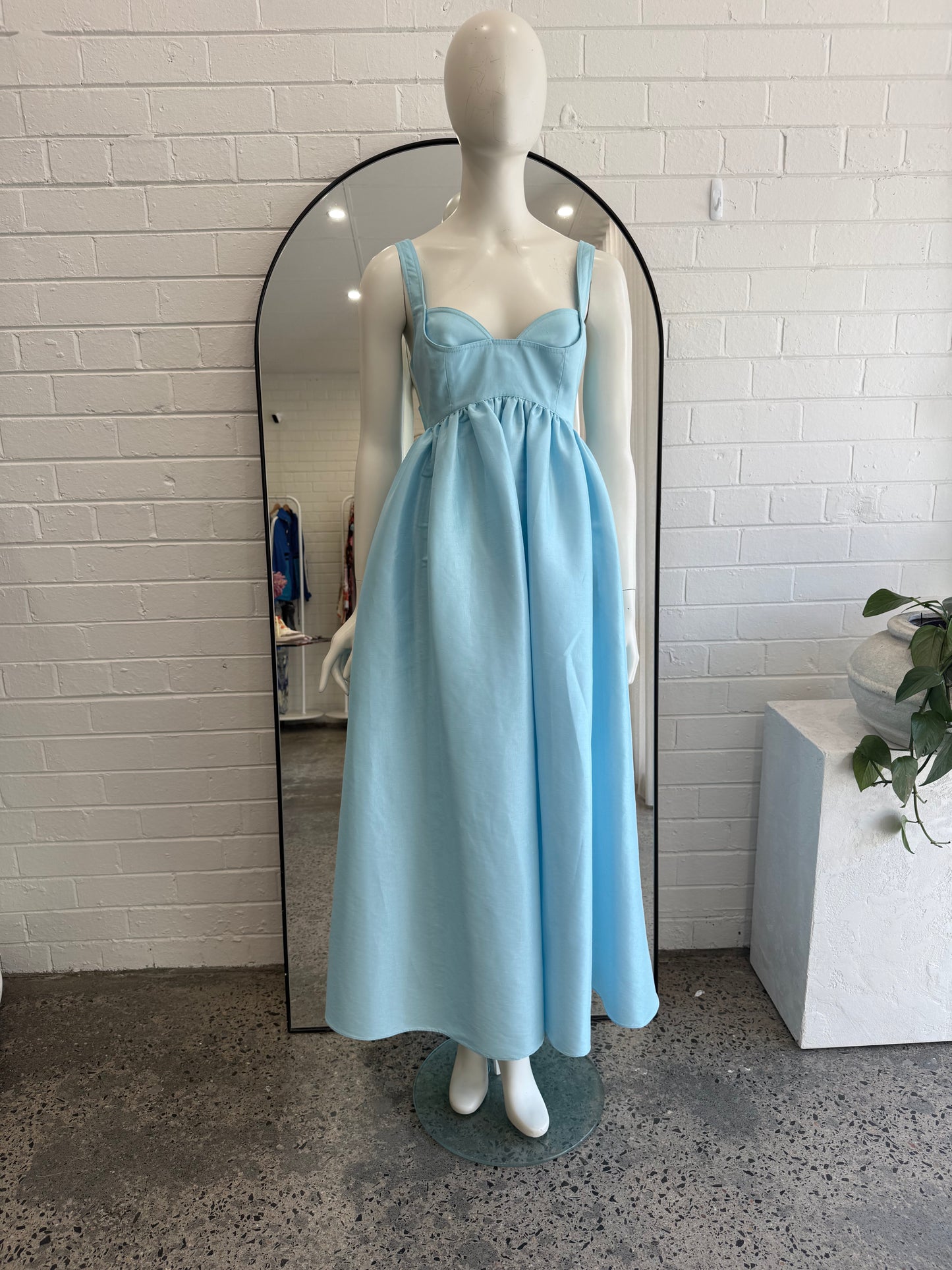 Acler Light Blue Redin Maxi Dress - Size 12