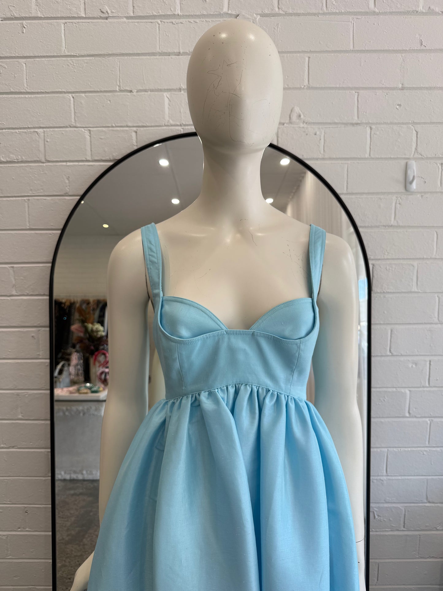 Acler Light Blue Redin Maxi Dress - Size 12