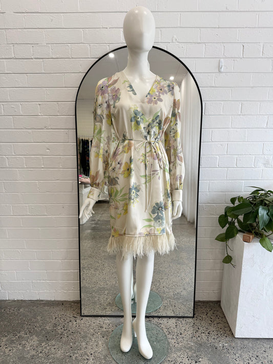 Twinset Milano St Fiore Floral Midi Dress - Size M (12)