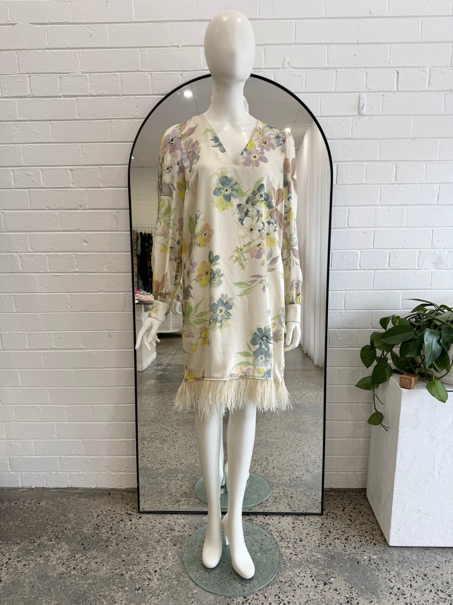 Twinset Milano St Fiore Floral Midi Dress - Size M (12)