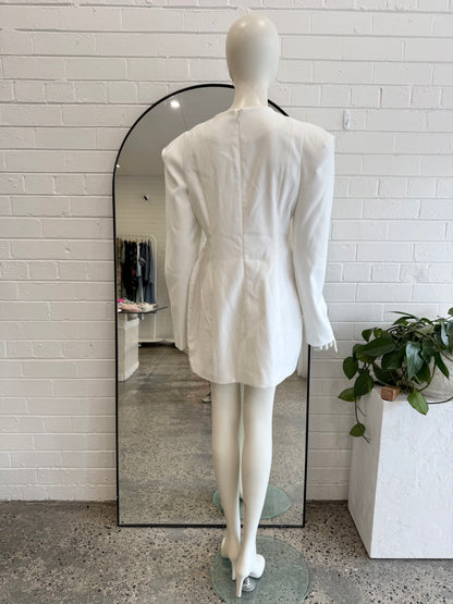 Atoir White Florence Mini Dress - Size L (12)