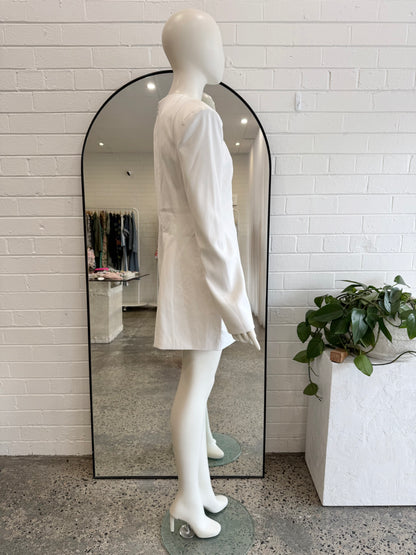 Atoir White Florence Mini Dress - Size L (12)