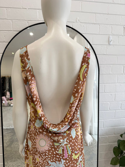 Never Fully Dressed Brown Star Fawn Sophie Dress - SIze 14