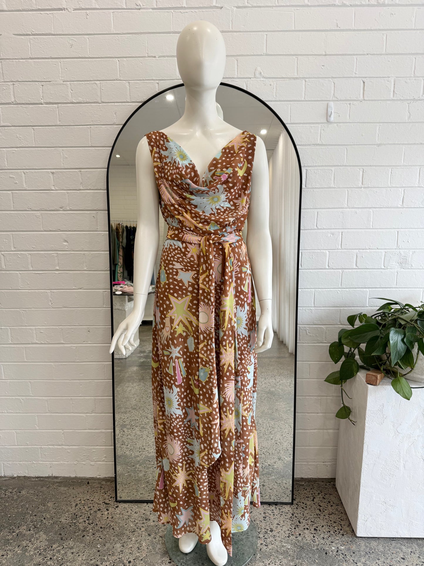 Never Fully Dressed Brown Star Fawn Sophie Dress - SIze 14