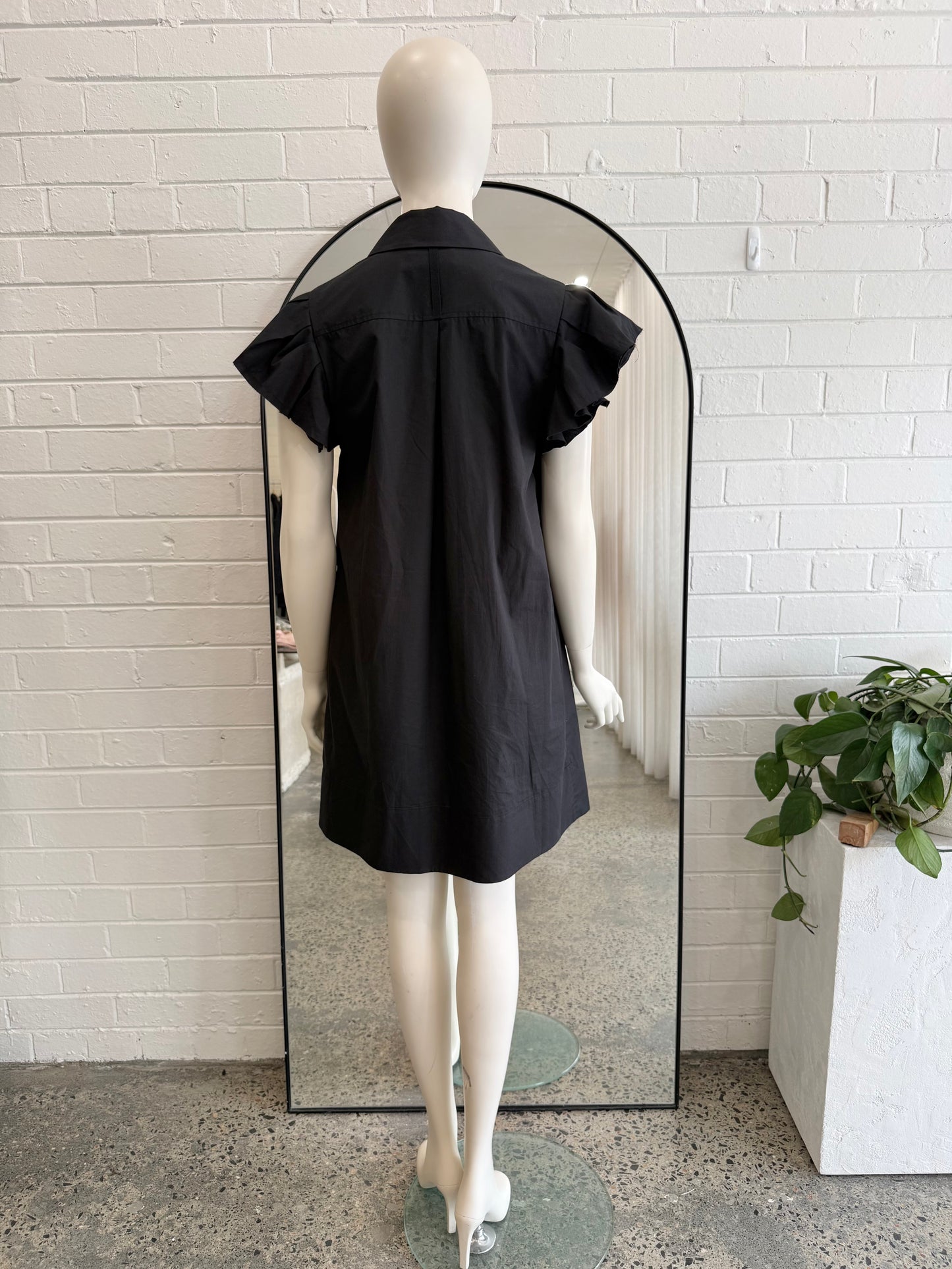 Lee Matthews Black Charlotte Mini Dress - Size 1 (8)