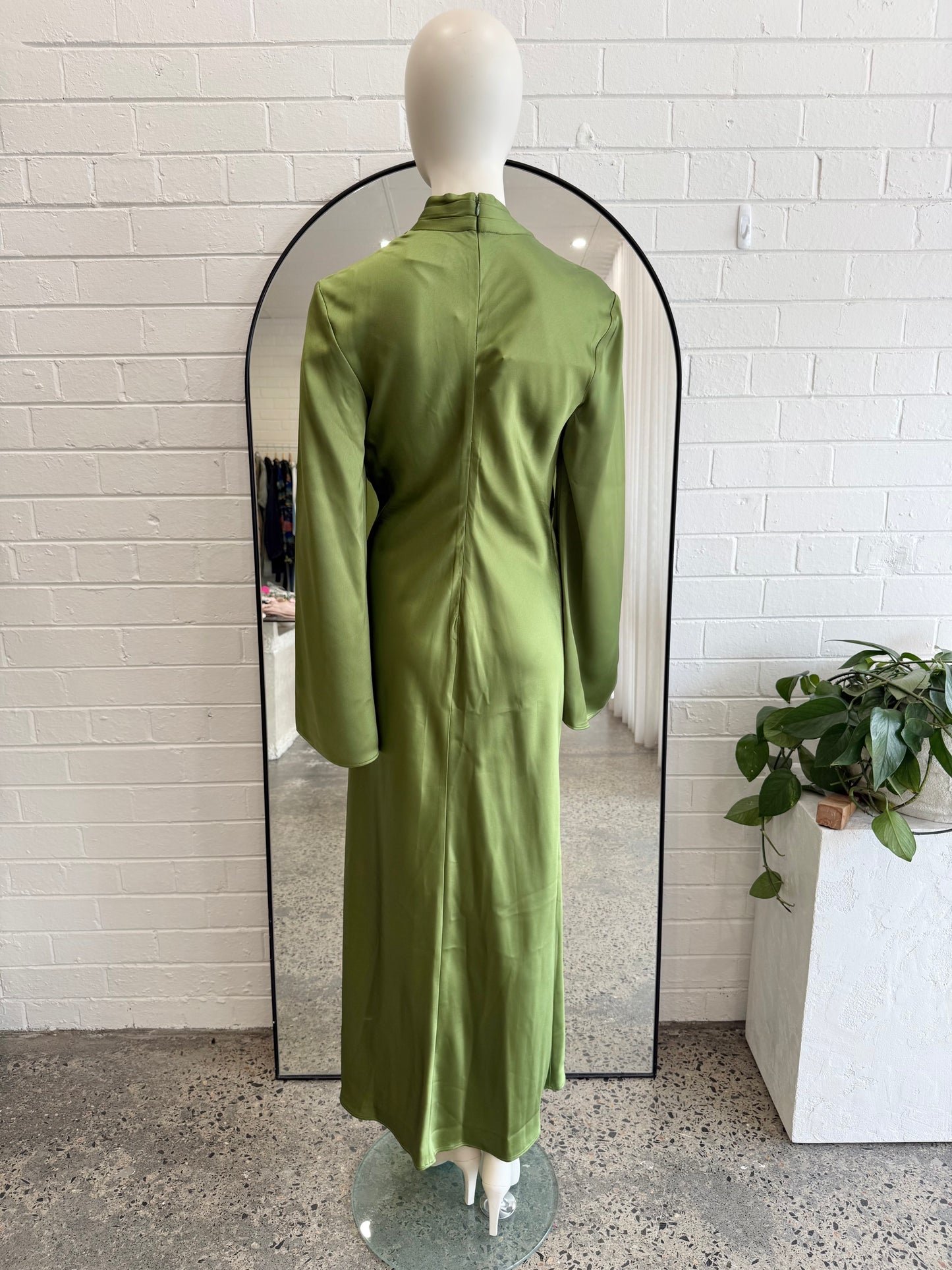 Acler Fern Green Piccadily Maxi Dress - Size 12