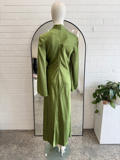 Acler Fern Green Piccadily Maxi Dress - Size 12