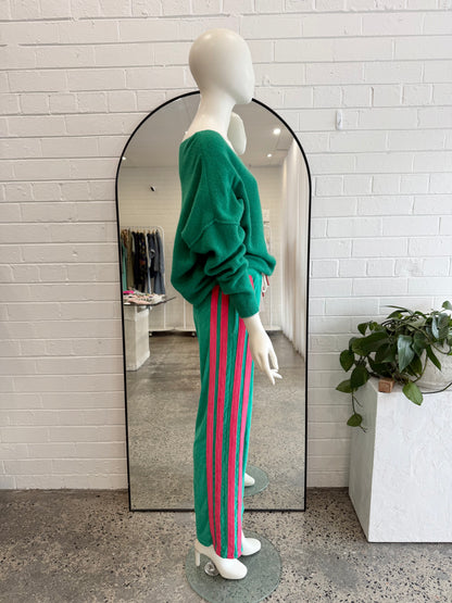American Vintage Green Wool Blend Knit Jumper - Size M/L (12 - 14)