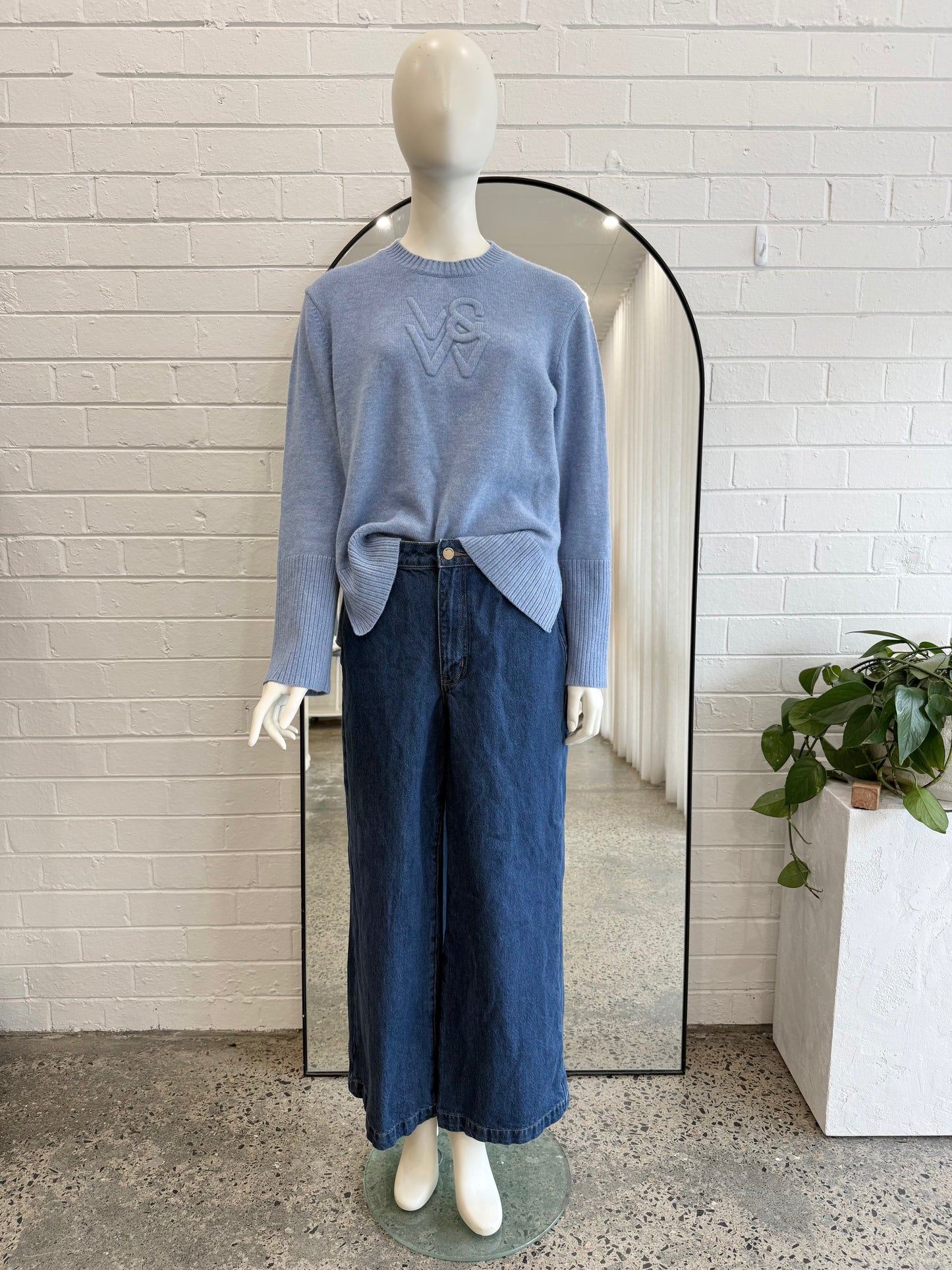 Viktoria and Woods Blue Skyfall Knit Jumper - Size M (10 - 12)