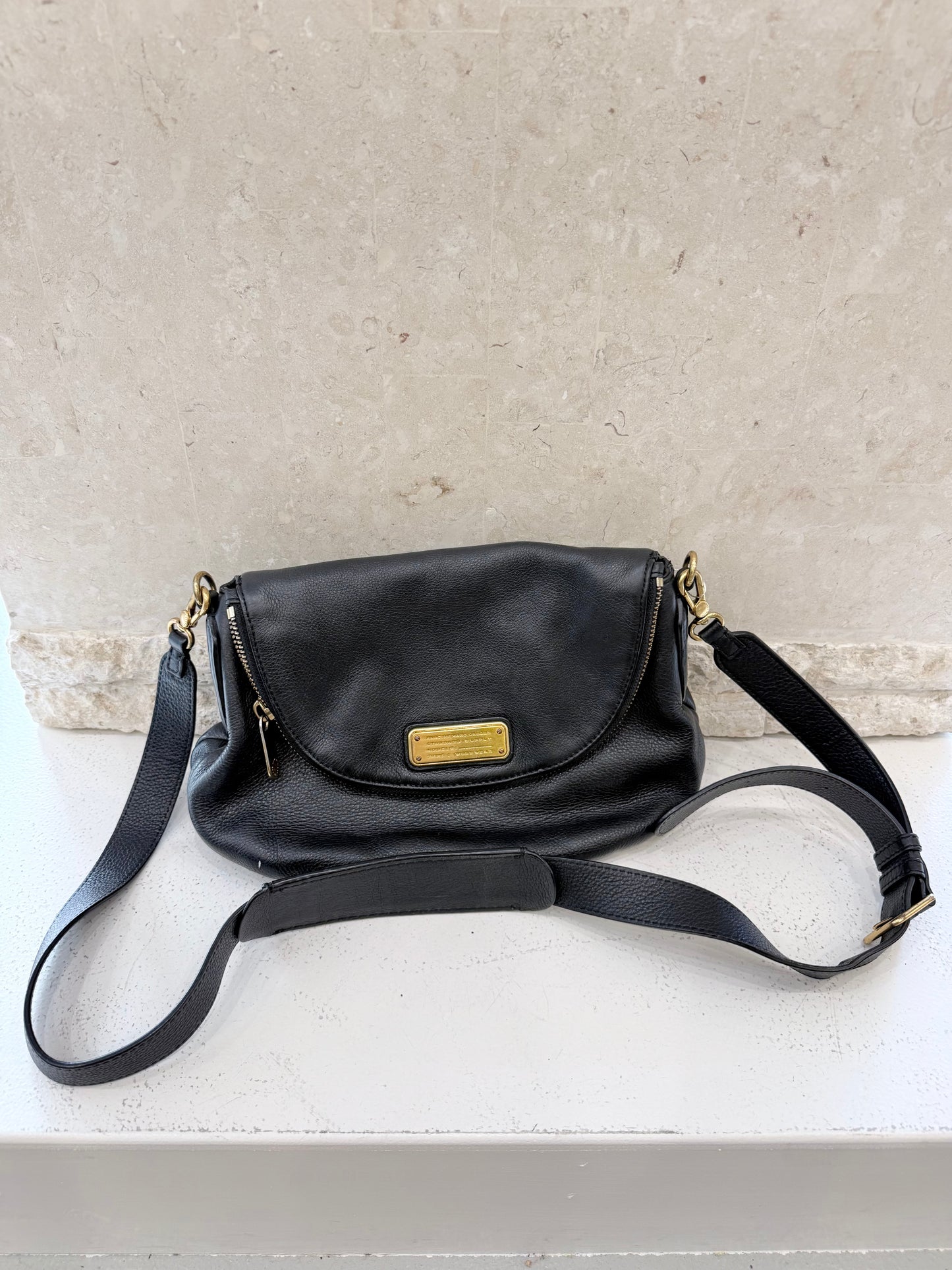 Marc By Marc Jacobs Black Natasha Leather Crossbody Bag
